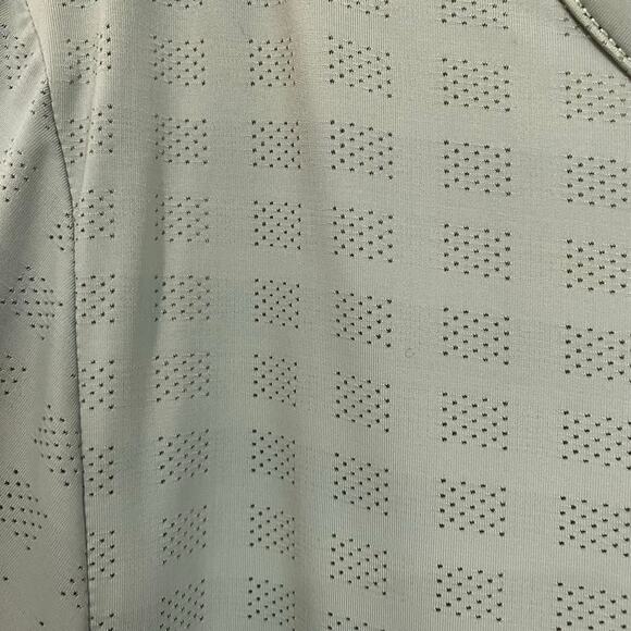 Zyia Active Womens Top  Green Perforated Laser Cut Short Sleeve Stretch Sz XXL - Picture 3 of 7